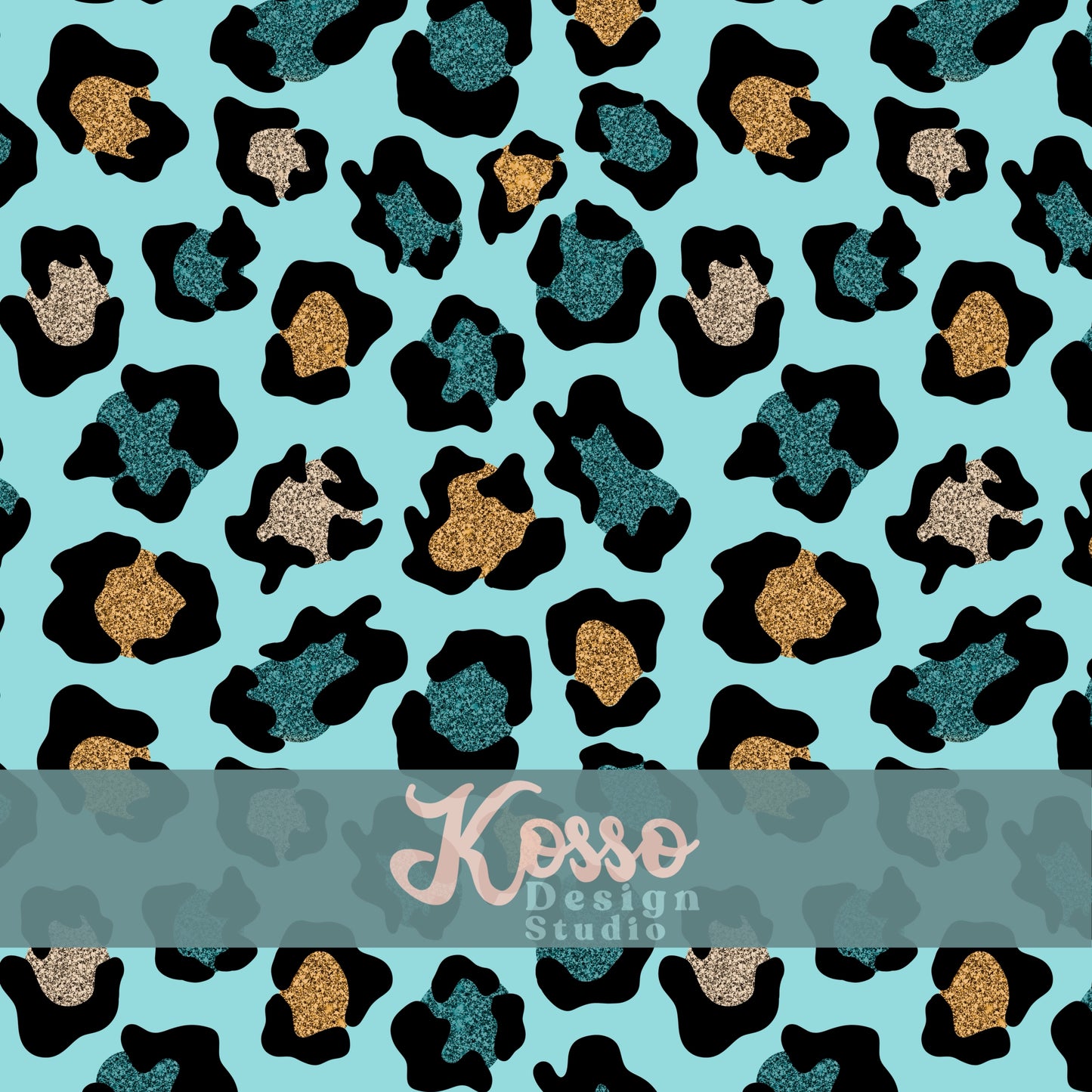 Glitter Leopard (Multiple Colours) - Non Exclusive- Seamless Design