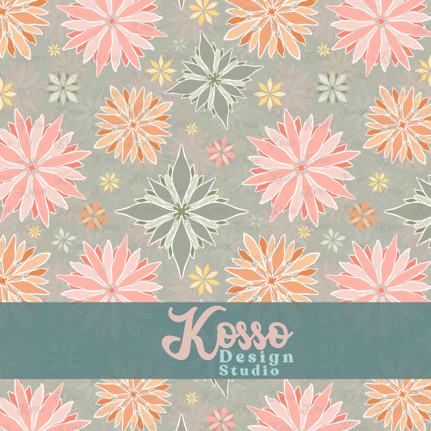 Mixed Floral - Limited Exclusive- Seamless Design (4 available of each)