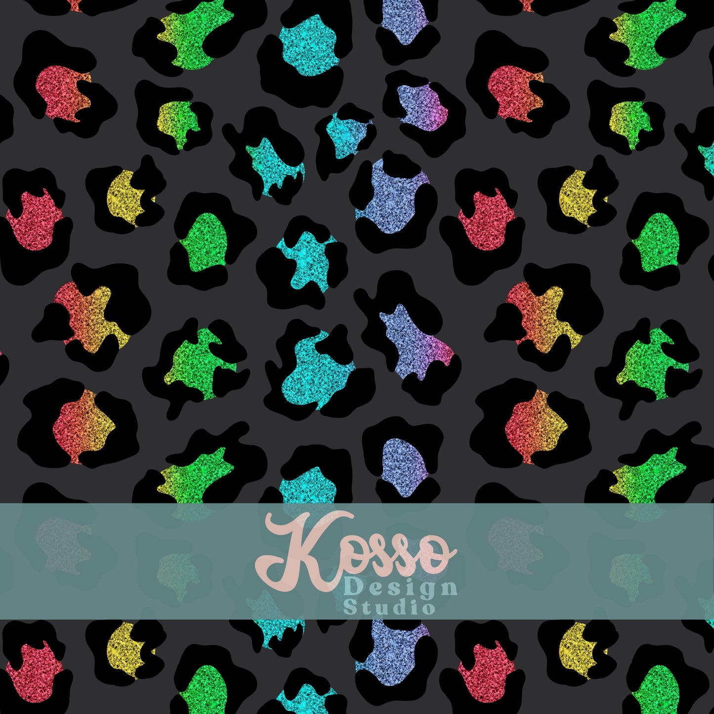 Glitter Leopard (Multiple Colours) - Non Exclusive- Seamless Design