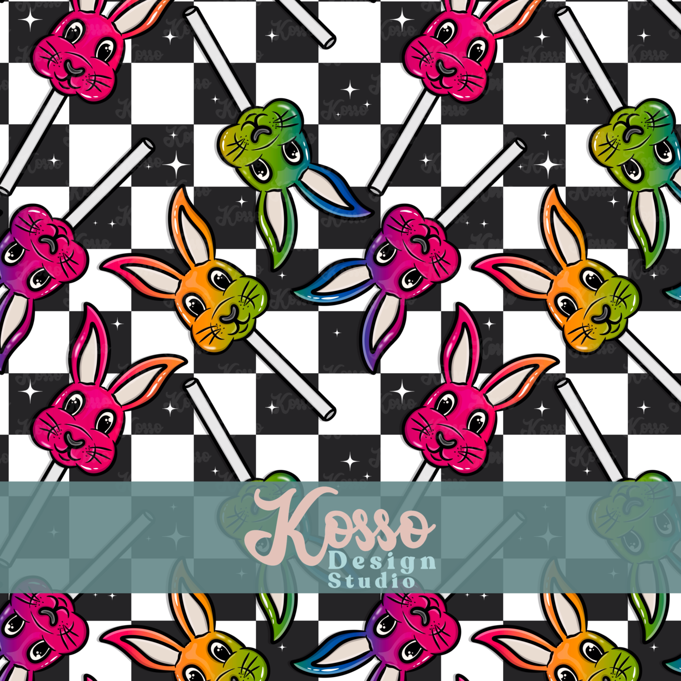 Bunny Pop - non exclusive - Seamless Design