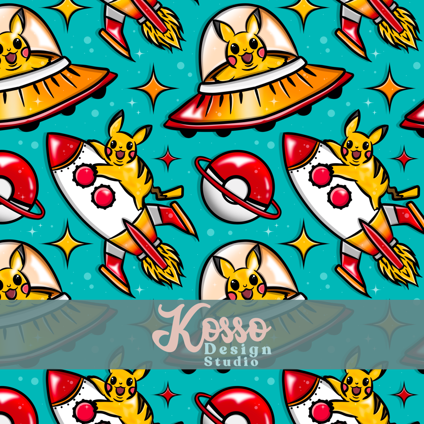 Poke-Space - Limited exclusive (5 available of each)- Seamless Design