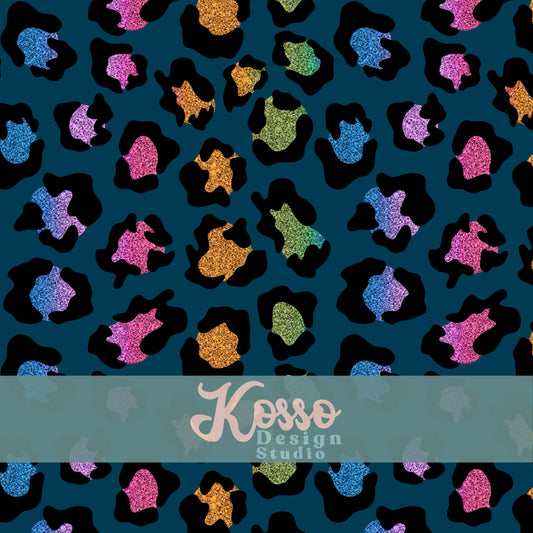 Glitter Leopard (Multiple Colours) - Non Exclusive- Seamless Design