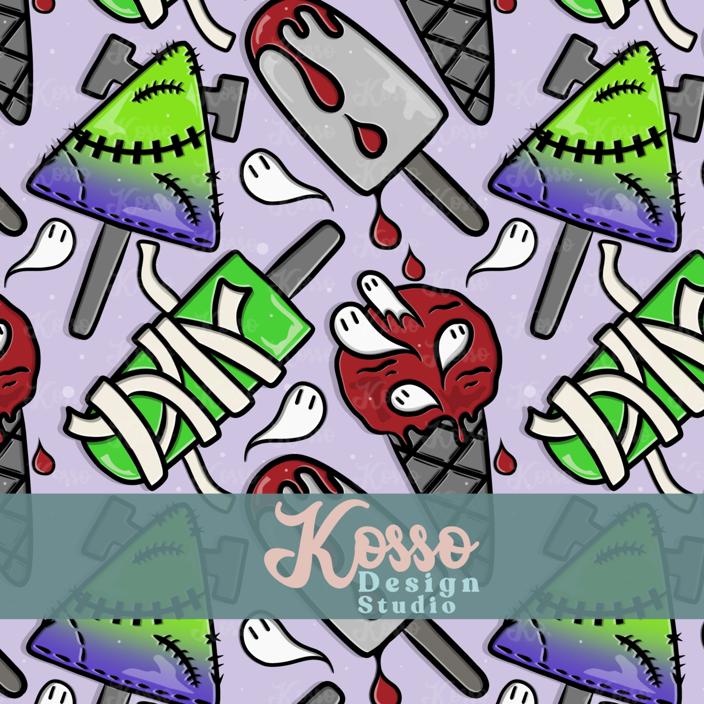 ICE-SPOOK (multiple colours) - Exclusive seamless design