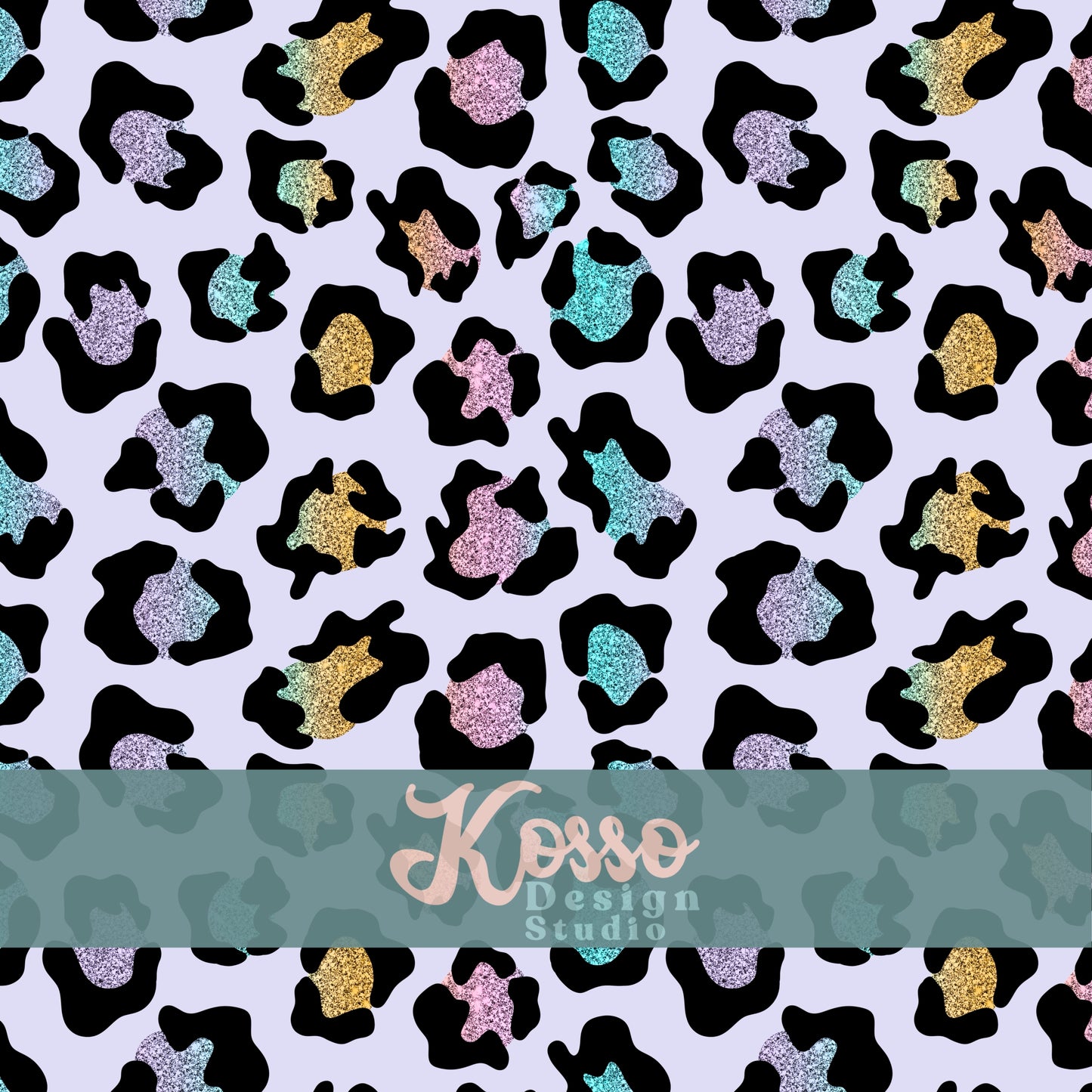 Glitter Leopard (Multiple Colours) - Non Exclusive- Seamless Design