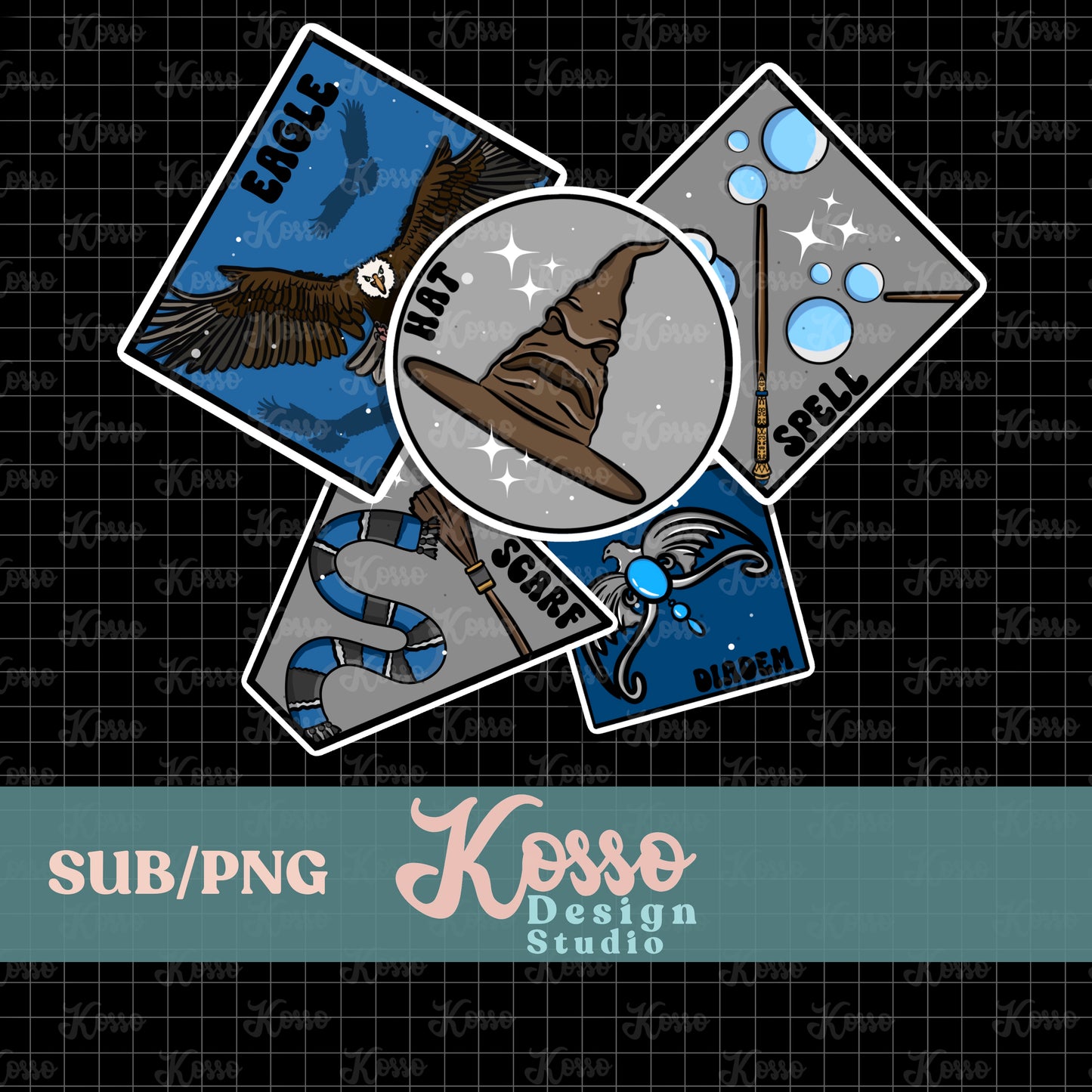 HP Houses / Eagle - Limited exclusive (14 available of each CW) - Seamless Designc