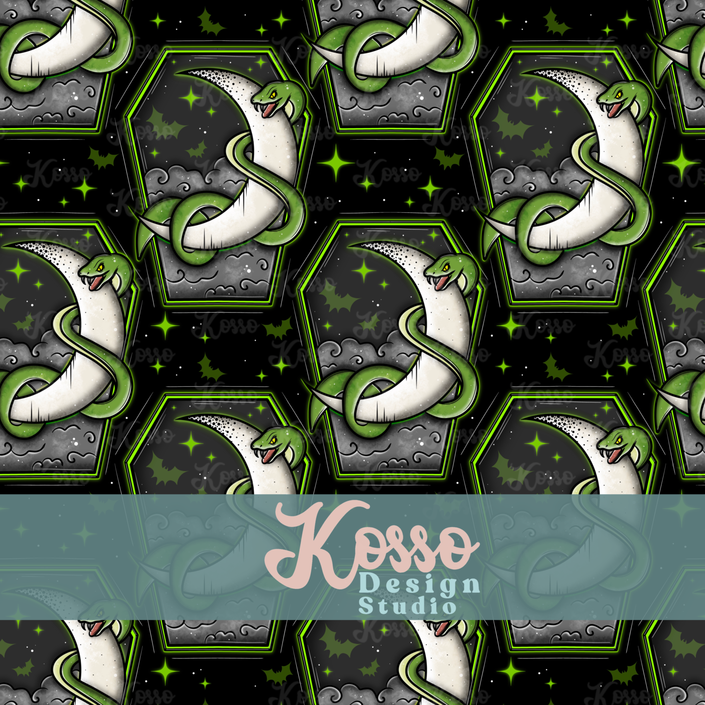 Snake Moon - Limited Exclusive (10 available)- Seamless Design