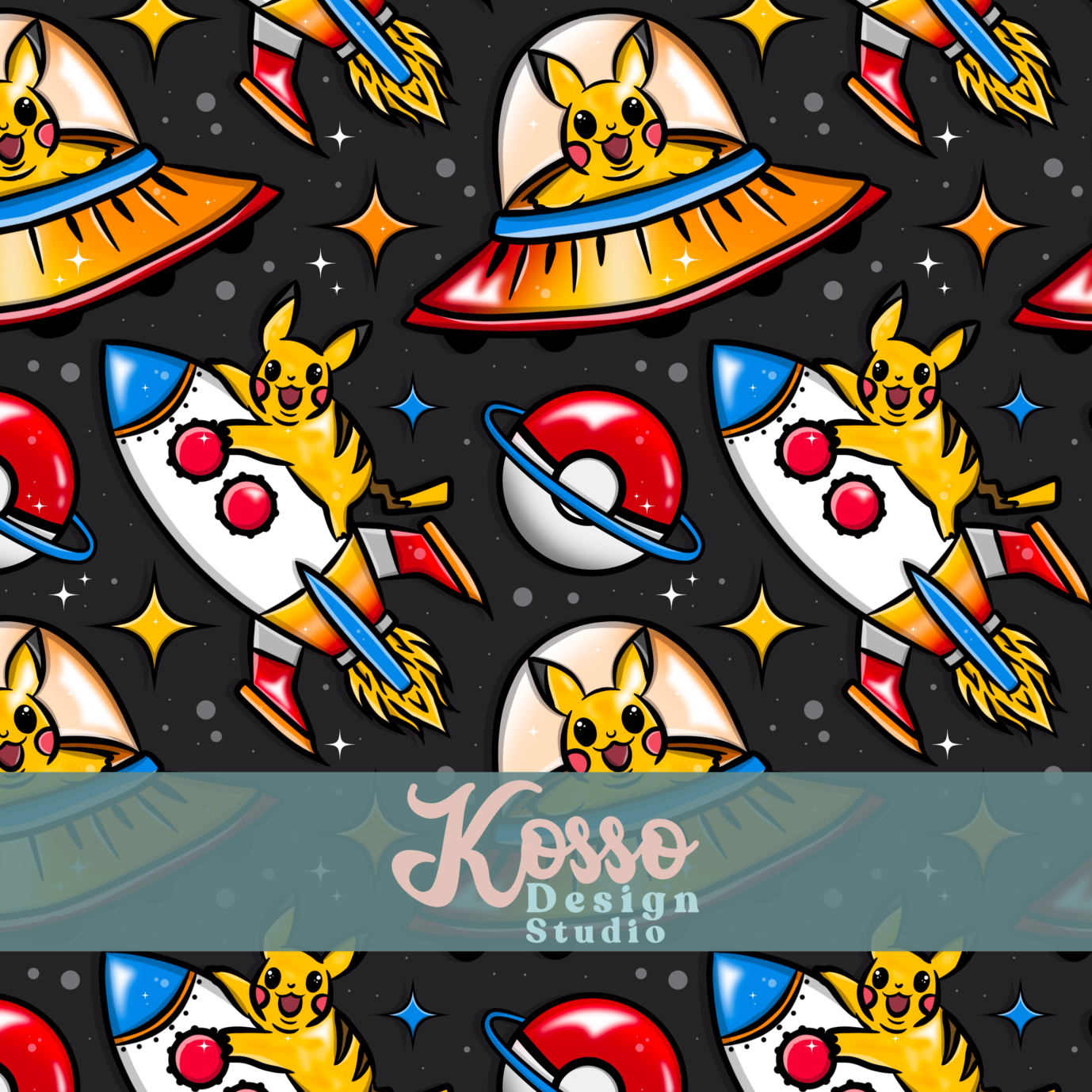 Poke-Space - Limited exclusive (5 available of each)- Seamless Design