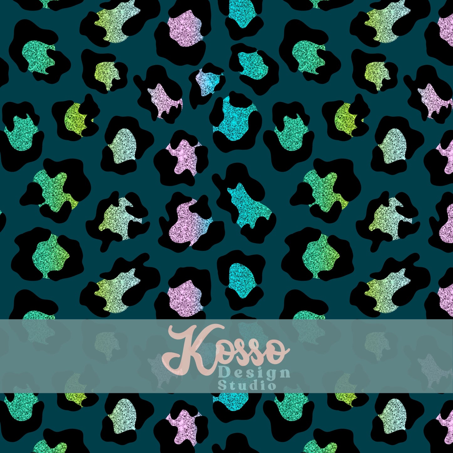 Glitter Leopard (Multiple Colours) - Non Exclusive- Seamless Design