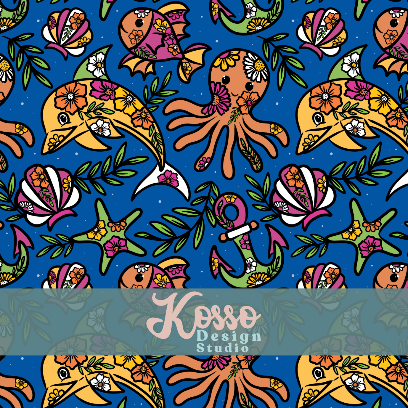 Floral Ocean - Limited exclusive (5 available of each)- Seamless Design
