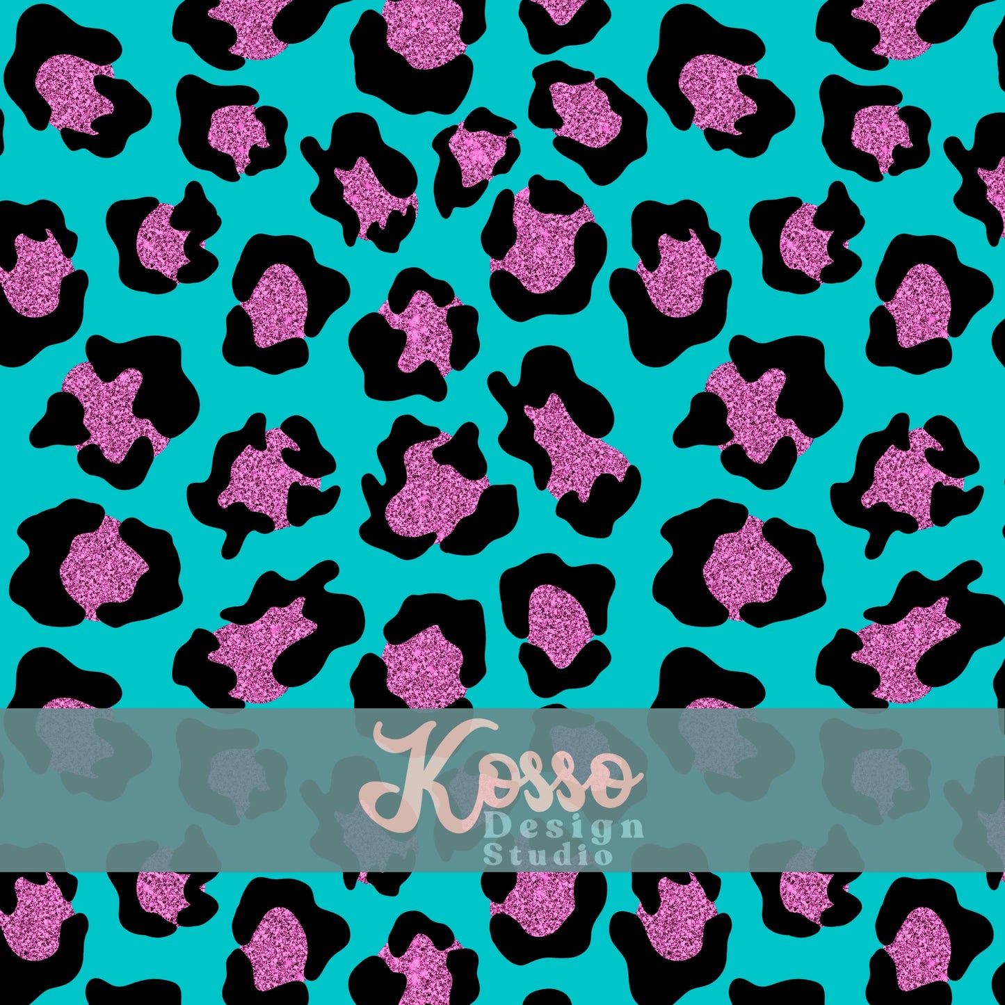Glitter Leopard (Multiple Colours) - Non Exclusive- Seamless Design