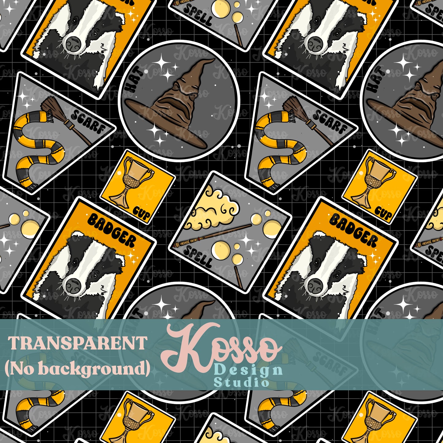 HP Houses / Badger - Limited exclusive (14 available of each CW) - Seamless Designc