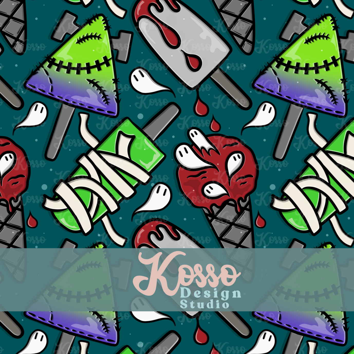 ICE-SPOOK (multiple colours) - Exclusive seamless design