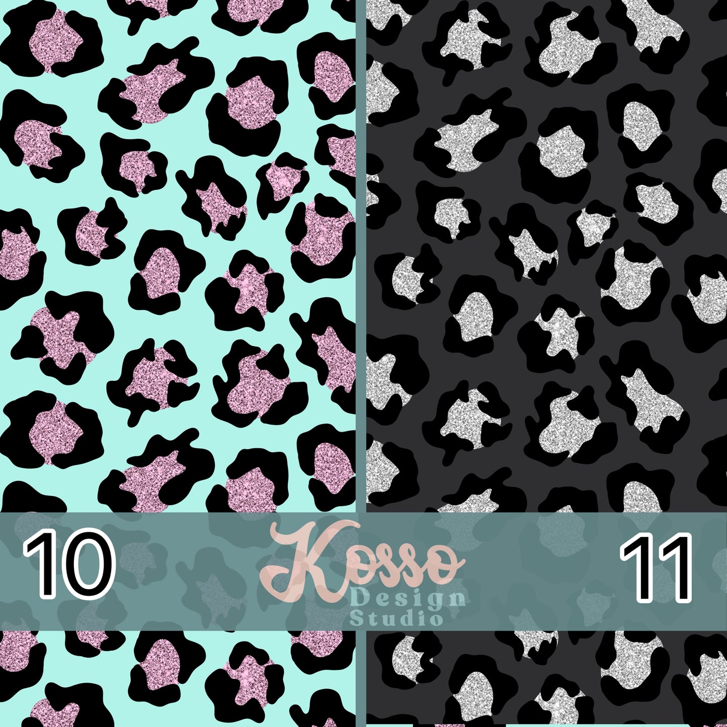 Glitter Leopard (Multiple Colours) - Non Exclusive- Seamless Design