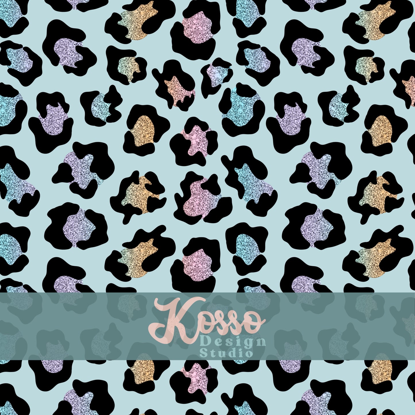 Glitter Leopard (Multiple Colours) - Non Exclusive- Seamless Design