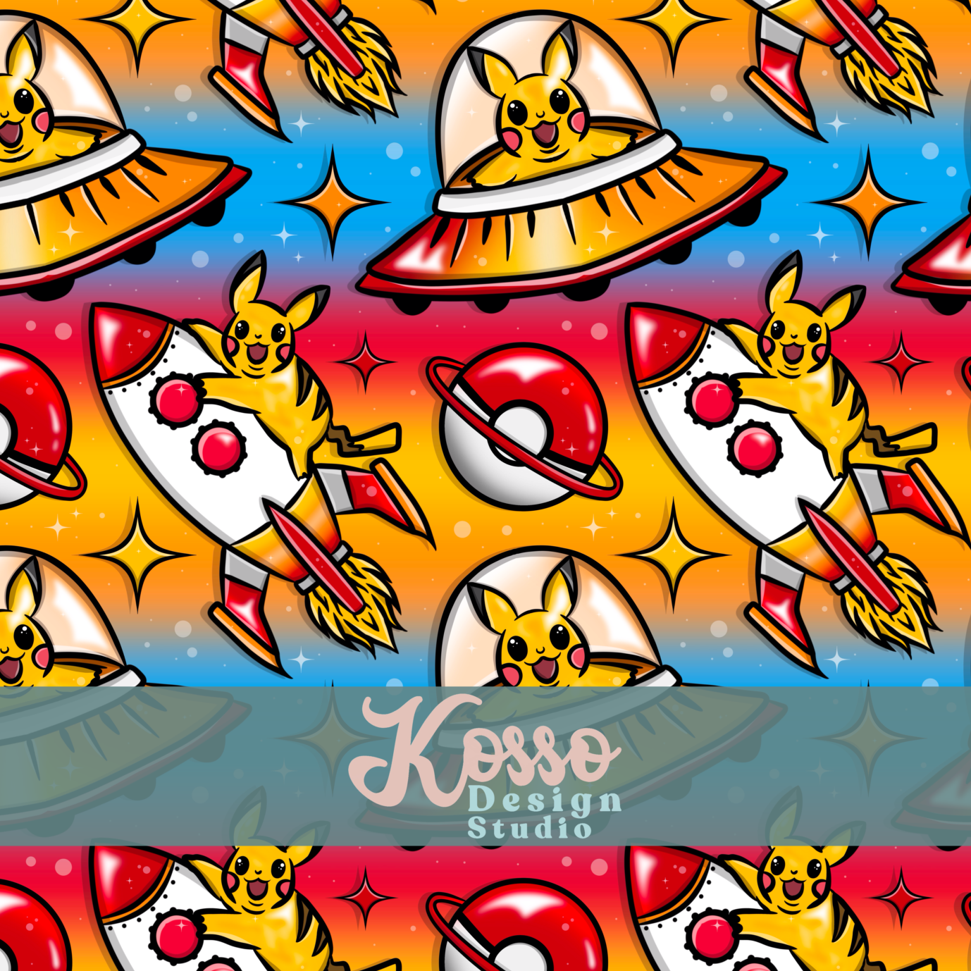 Poke-Space - Limited exclusive (5 available of each)- Seamless Design