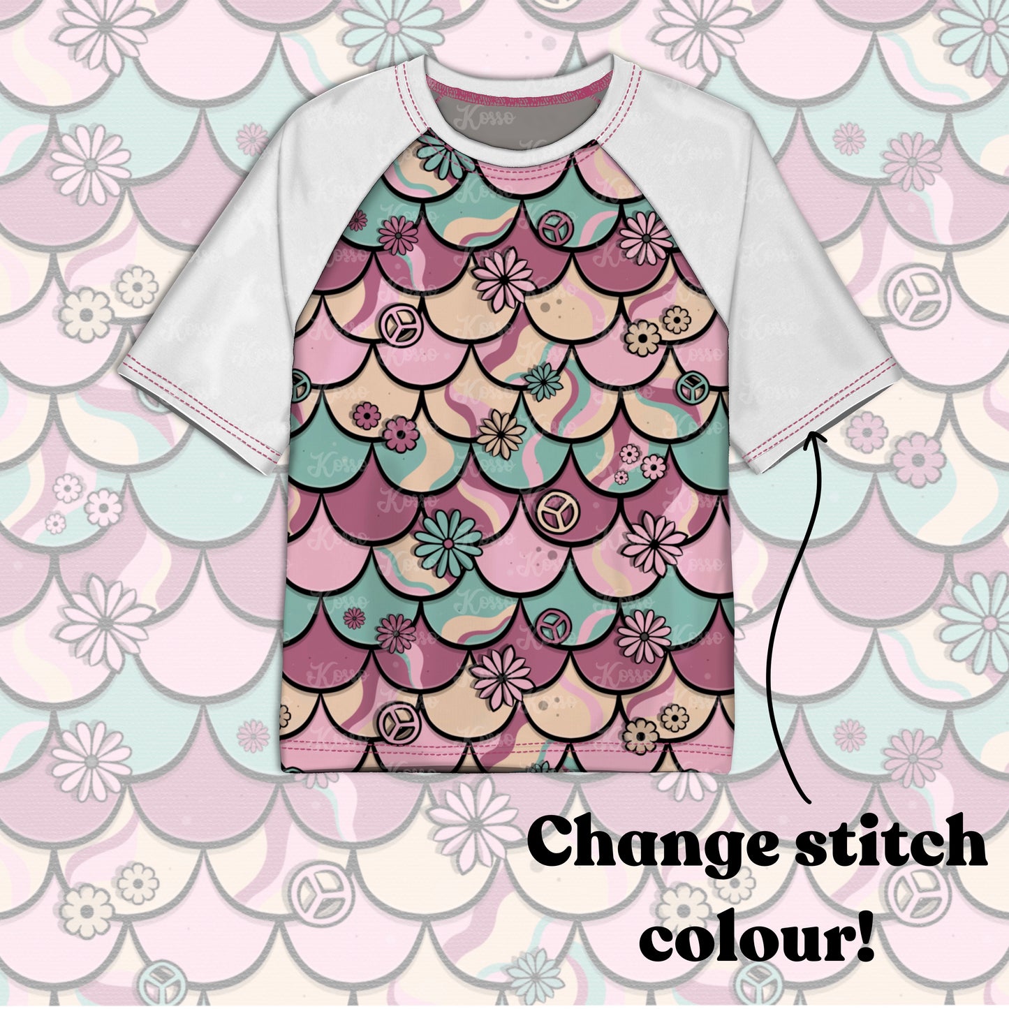 Realistic raglan t shirt mock up