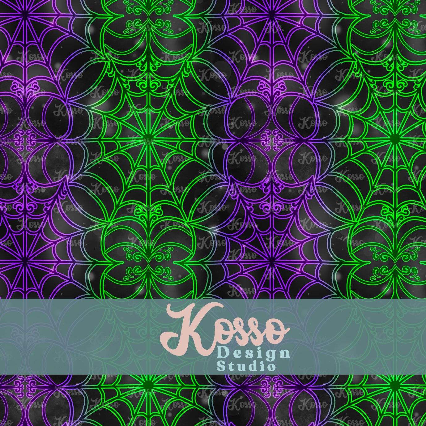 Ombre Lace Spiderwebs - Non Exclusive- Seamless Design