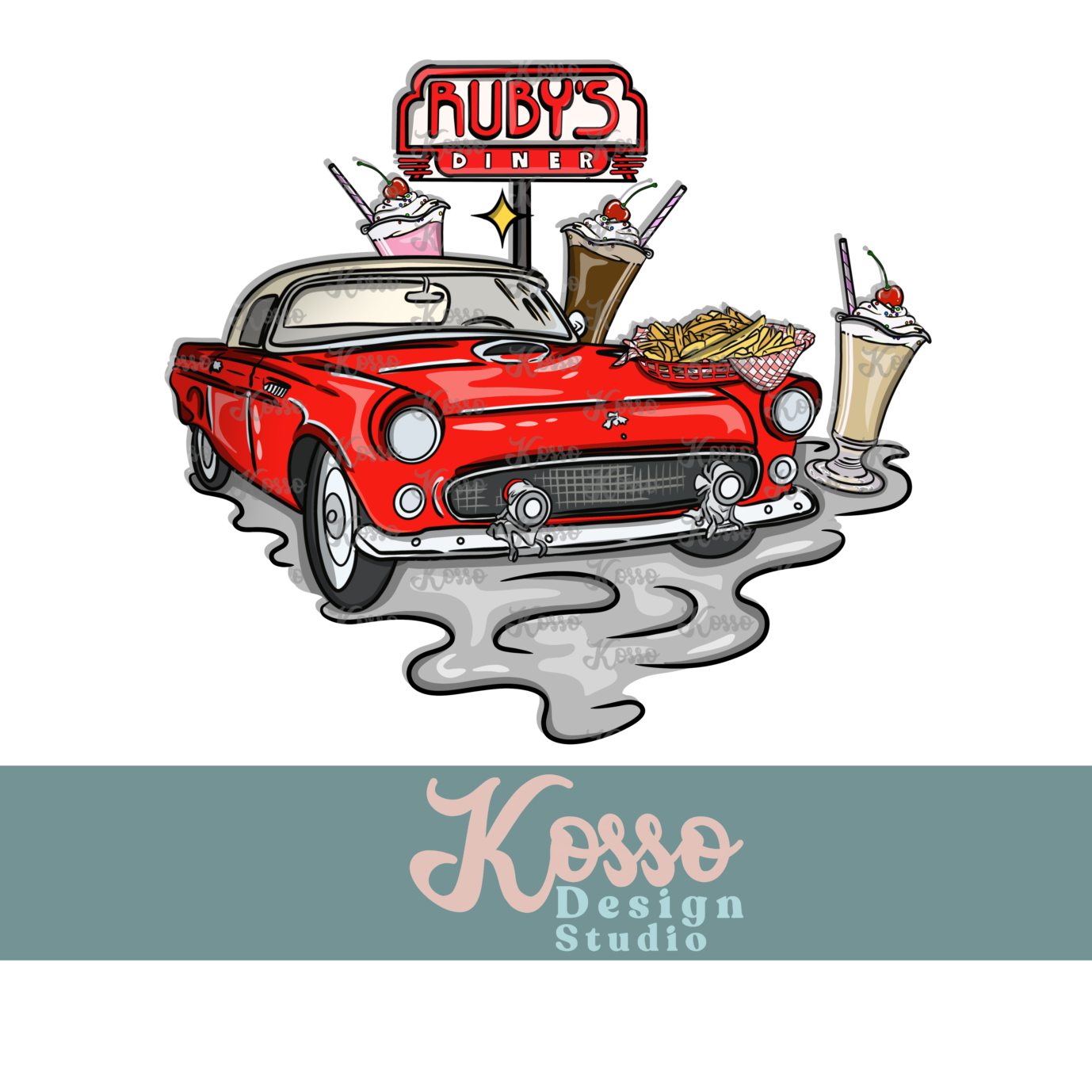 American Diner - Non Exclusive- Seamless Design