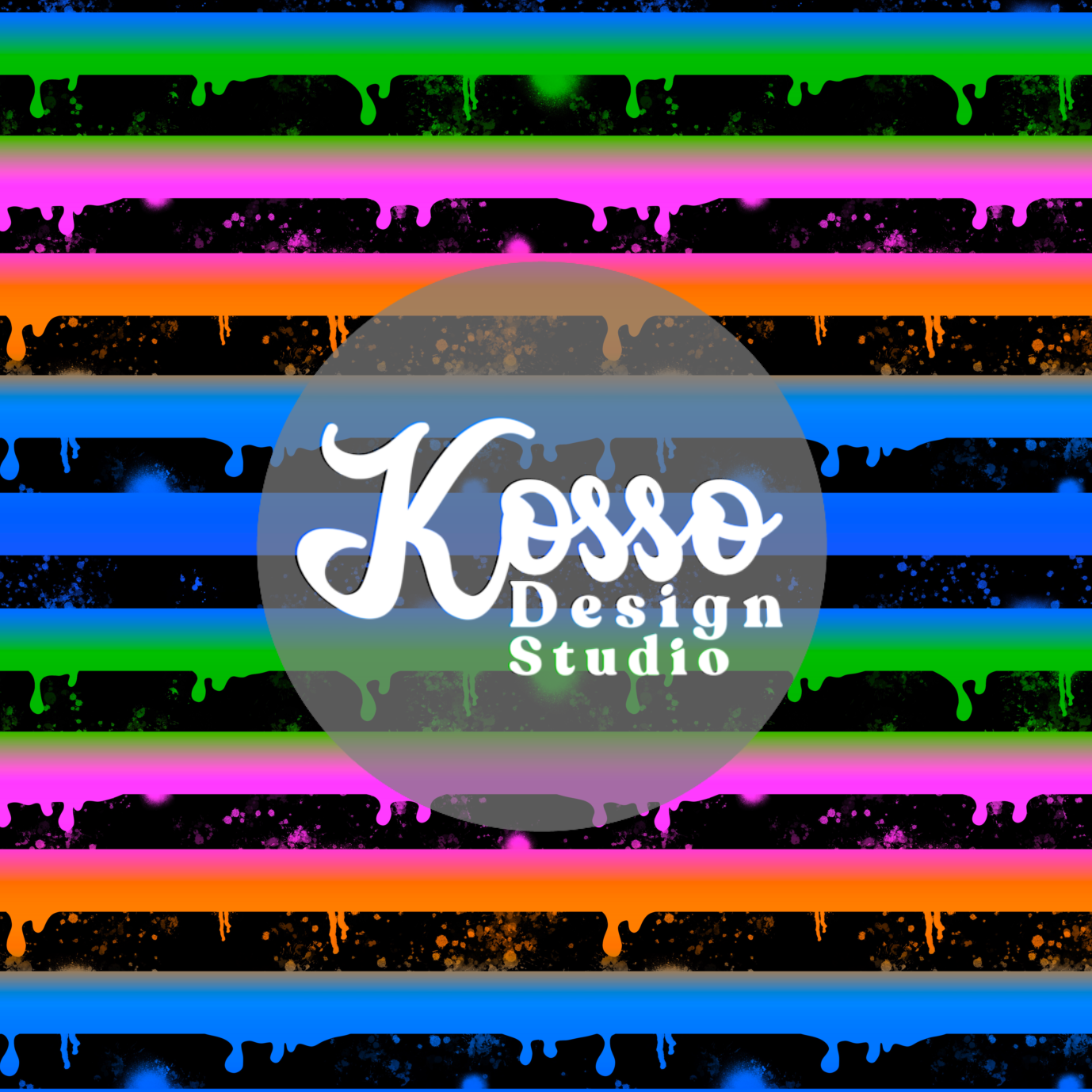 Neon Drip Stripes - Non Exclusive- Seamless Design