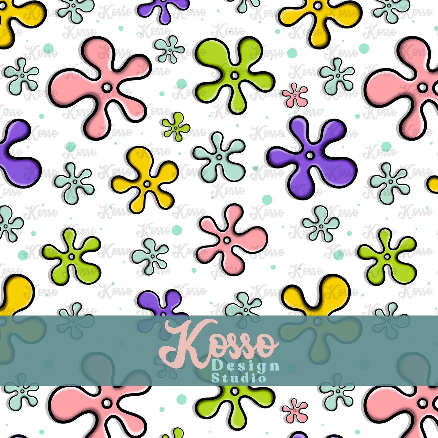Hand drawn png seamless surface pattern digital download - sublimation design for clothing, tumblers - instant download seamless file with included limited commercial use - repeat tile seamless wrap print