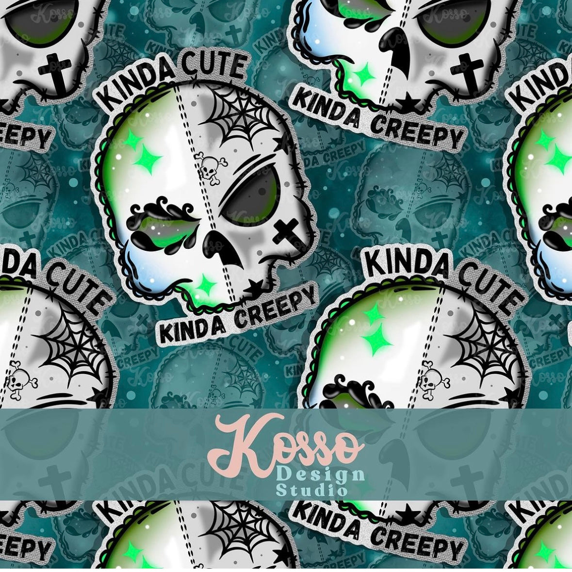 Kinda cute, kinda creepy- Exclusive seamless design (1 available)