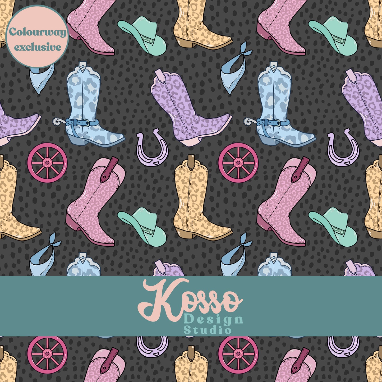 Hand drawn seamless design - sublimation pattern- digital repeat seamless design - alternative, retro, pretty digitally drawn seamless design