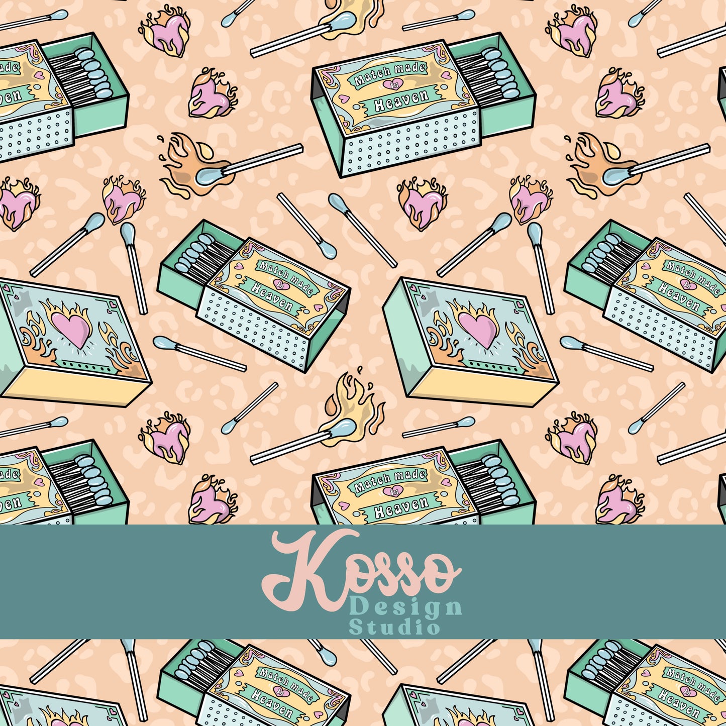 Hand drawn seamless design - sublimation pattern- digital repeat seamless design - alternative, retro, pretty digitally drawn seamless design