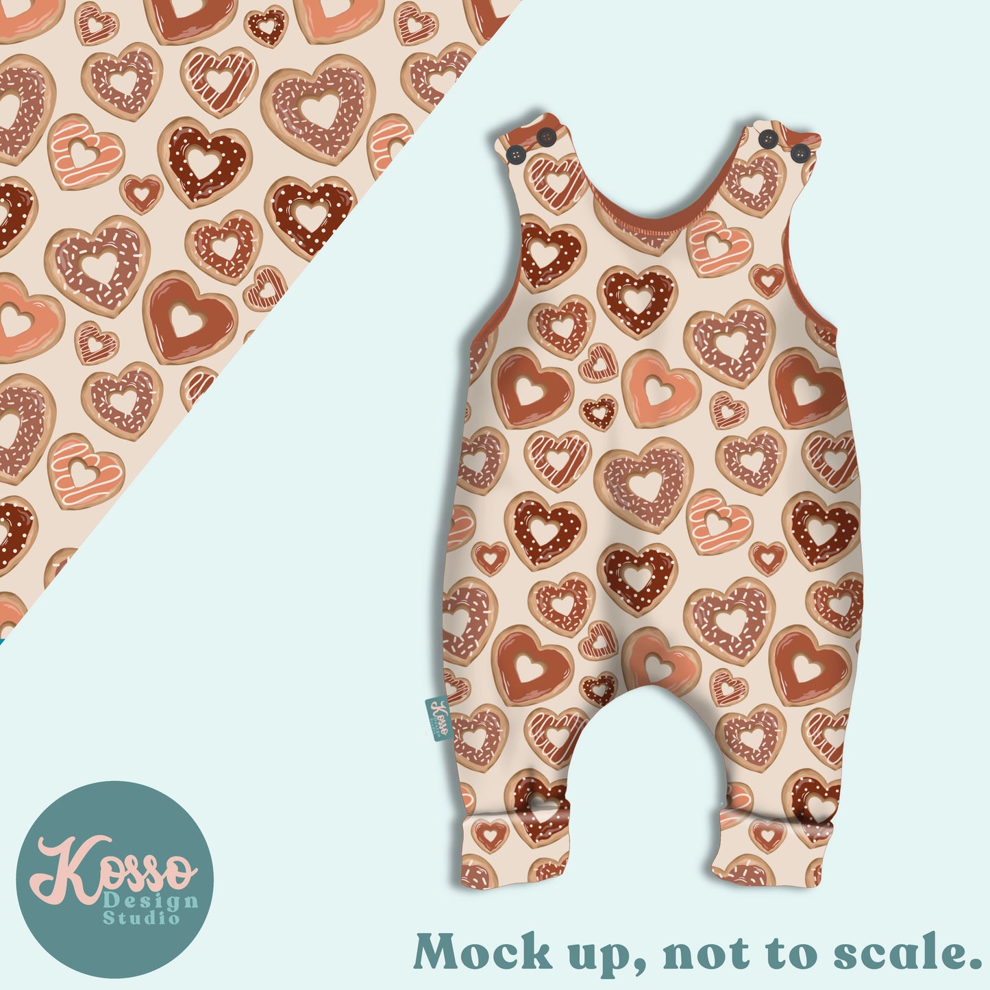 Hand drawn seamless design - sublimation pattern- digital repeat seamless design - alternative, retro, pretty digitally drawn seamless design