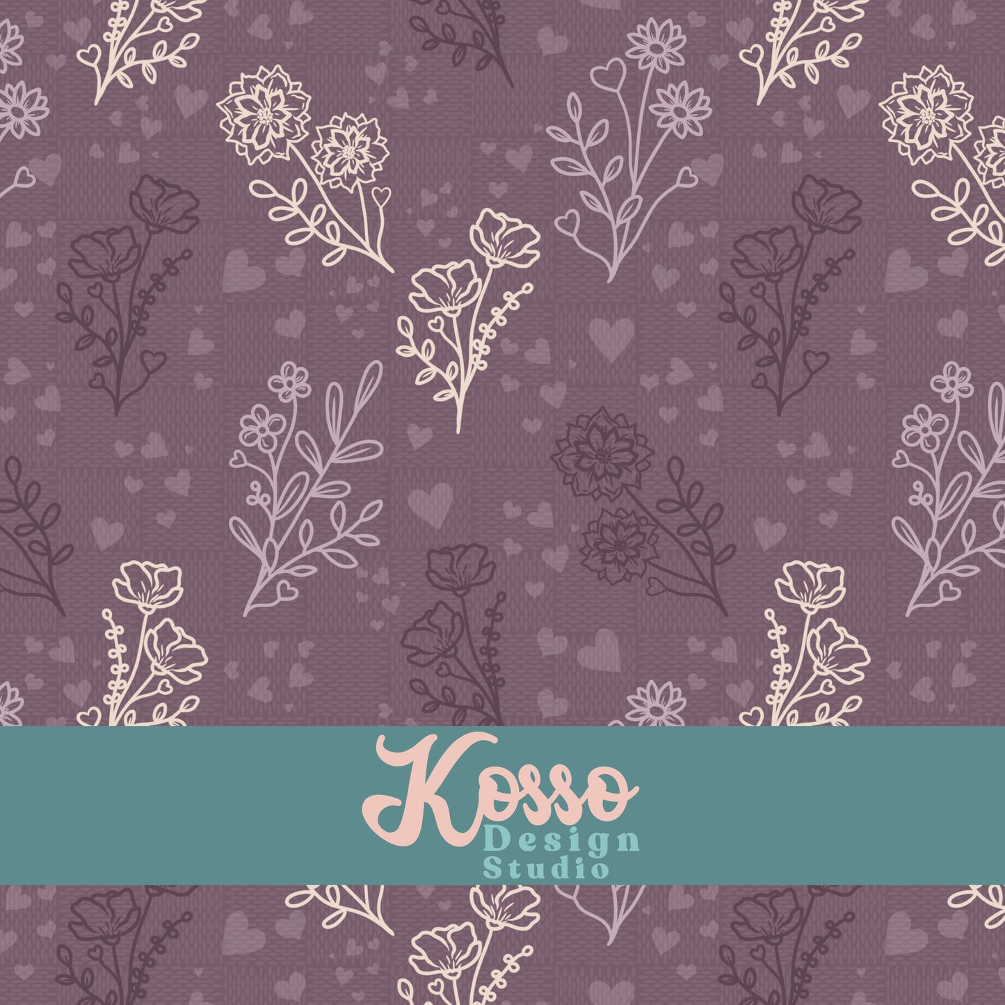 Hand drawn seamless design - sublimation pattern- digital repeat seamless design - alternative, retro, pretty digitally drawn seamless design