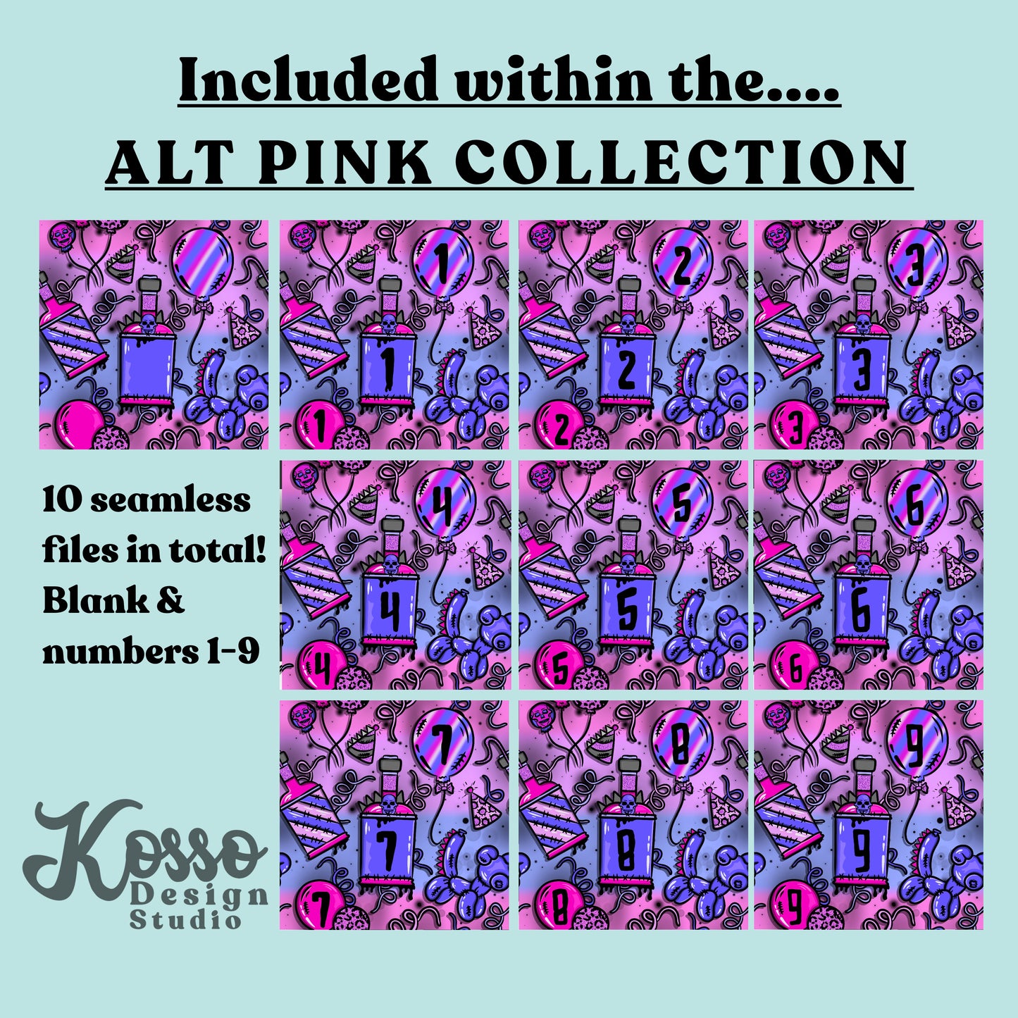 Hand drawn png seamless surface pattern digital download - sublimation design for clothing, tumblers - instant download seamless file with included limited commercial use - repeat tile seamless wrap print