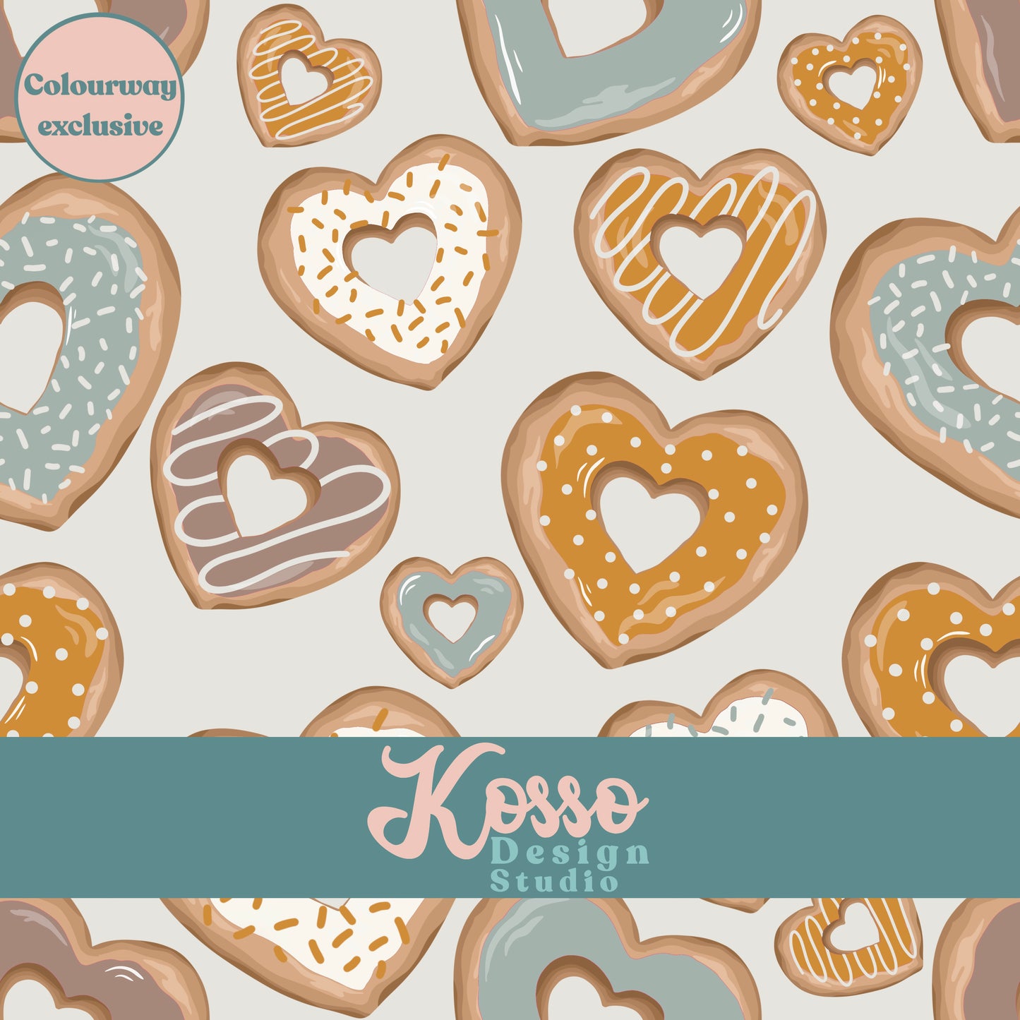 Hand drawn seamless design - sublimation pattern- digital repeat seamless design - alternative, retro, pretty digitally drawn seamless design