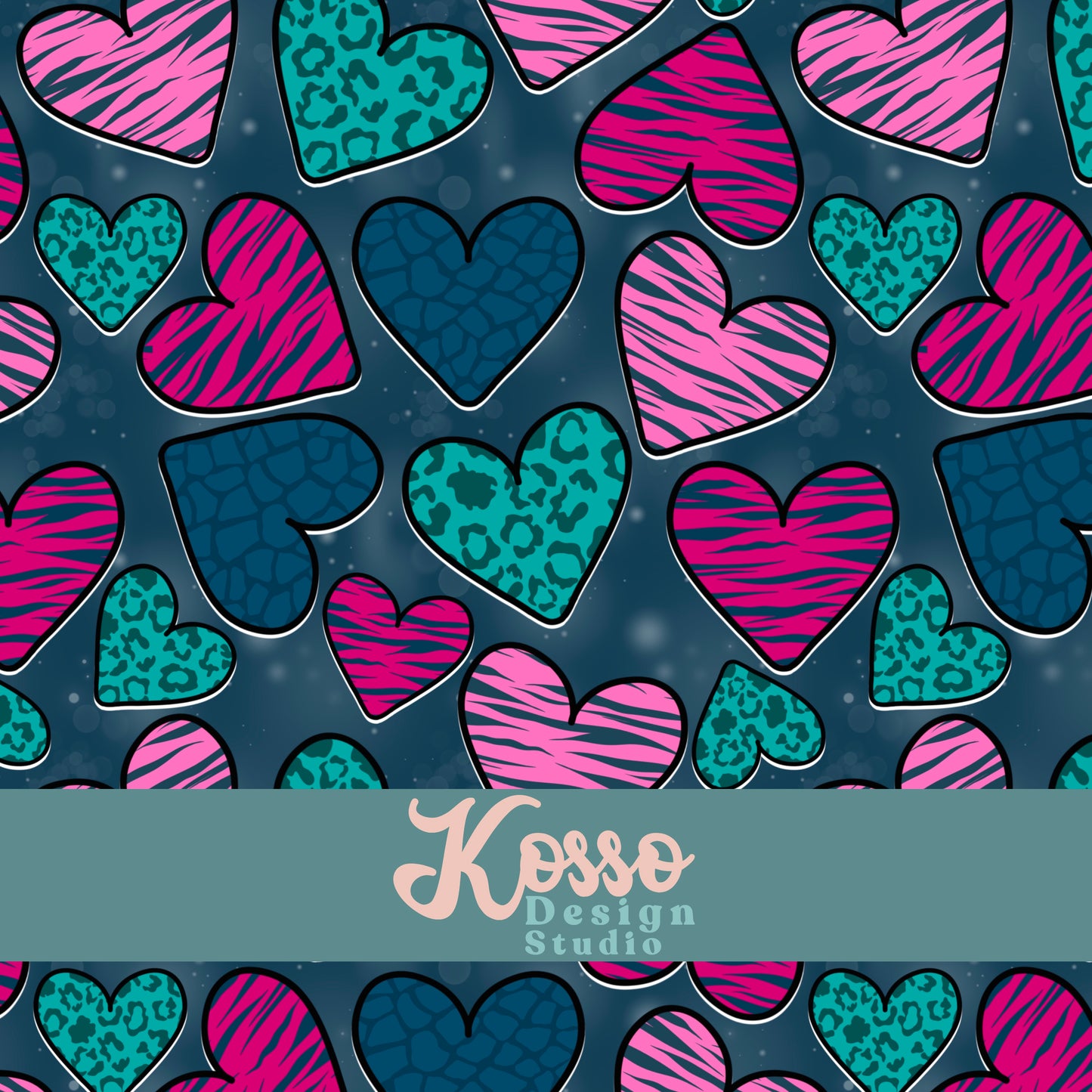 Hand drawn seamless design - sublimation pattern- digital repeat seamless design - alternative, retro, pretty digitally drawn seamless design