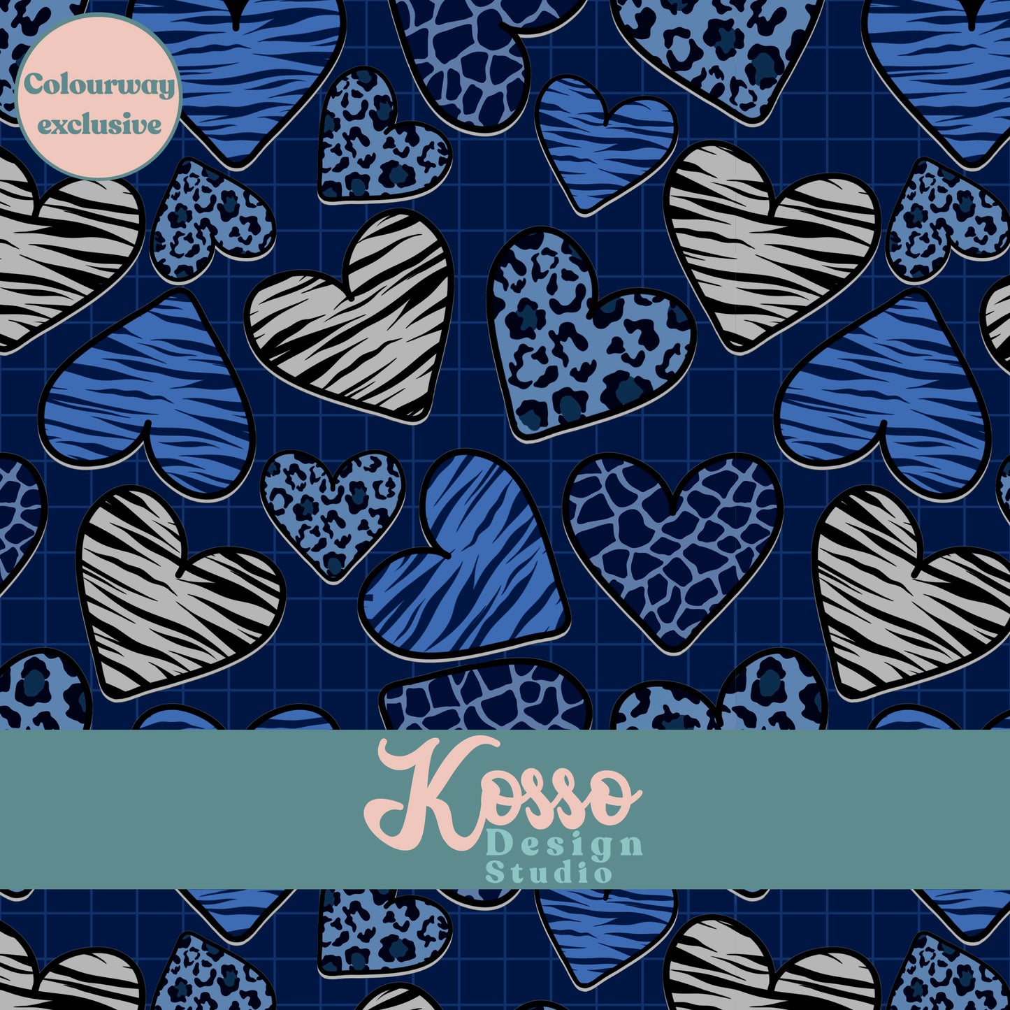 Hand drawn seamless design - sublimation pattern- digital repeat seamless design - alternative, retro, pretty digitally drawn seamless design