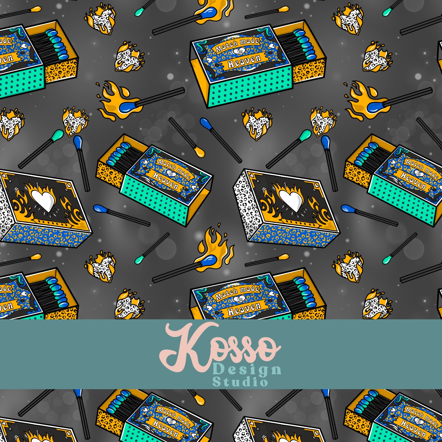 Hand drawn seamless design - sublimation pattern- digital repeat seamless design - alternative, retro, pretty digitally drawn seamless design