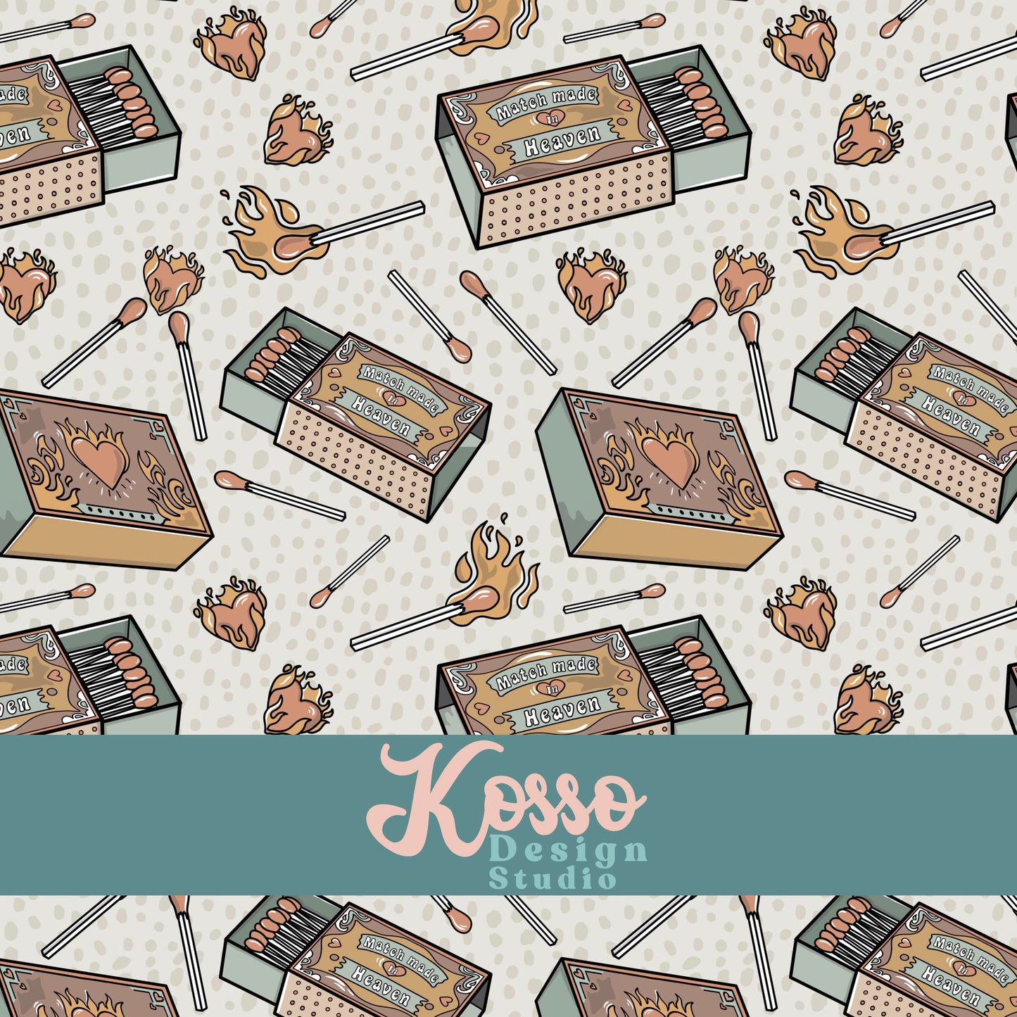 Hand drawn seamless design - sublimation pattern- digital repeat seamless design - alternative, retro, pretty digitally drawn seamless design