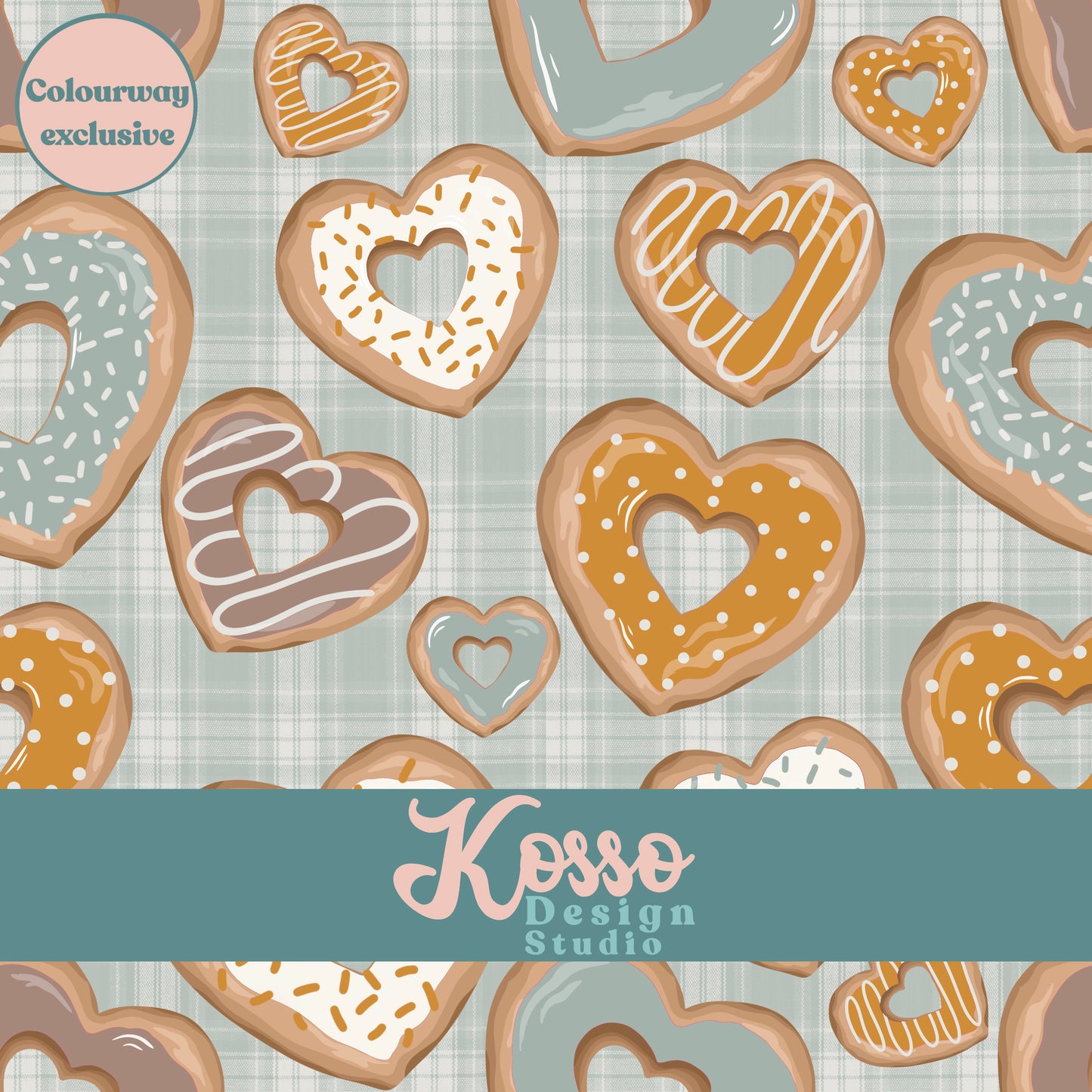 Hand drawn seamless design - sublimation pattern- digital repeat seamless design - alternative, retro, pretty digitally drawn seamless design
