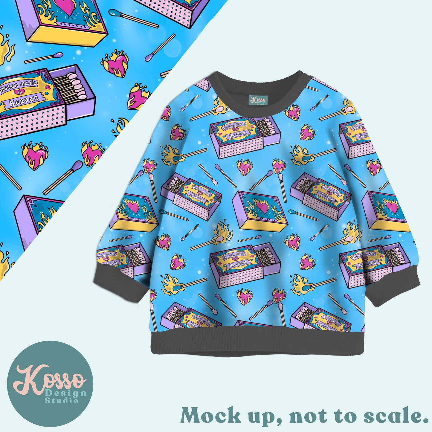 Hand drawn seamless design - sublimation pattern- digital repeat seamless design - alternative, retro, pretty digitally drawn seamless design