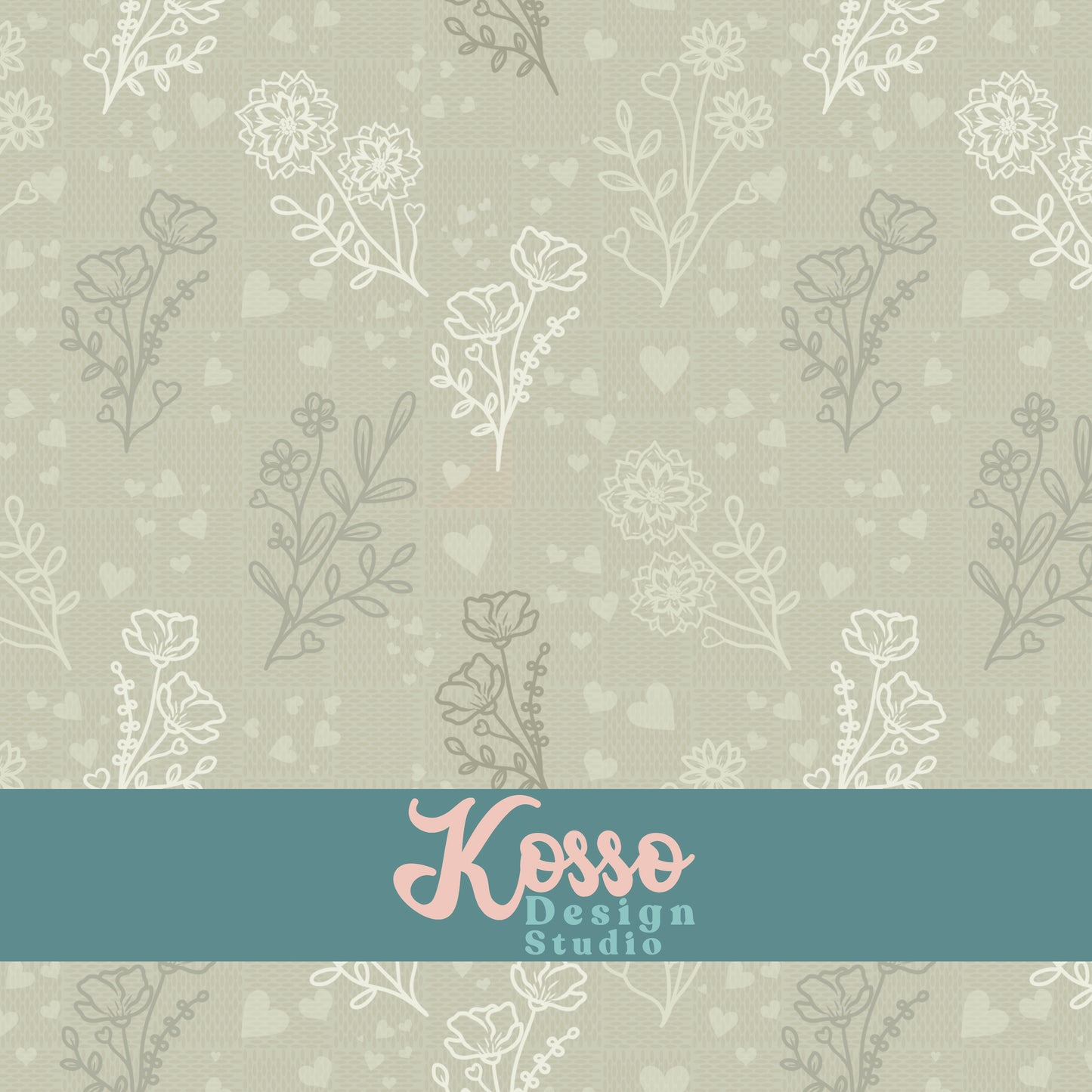 Hand drawn seamless design - sublimation pattern- digital repeat seamless design - alternative, retro, pretty digitally drawn seamless design