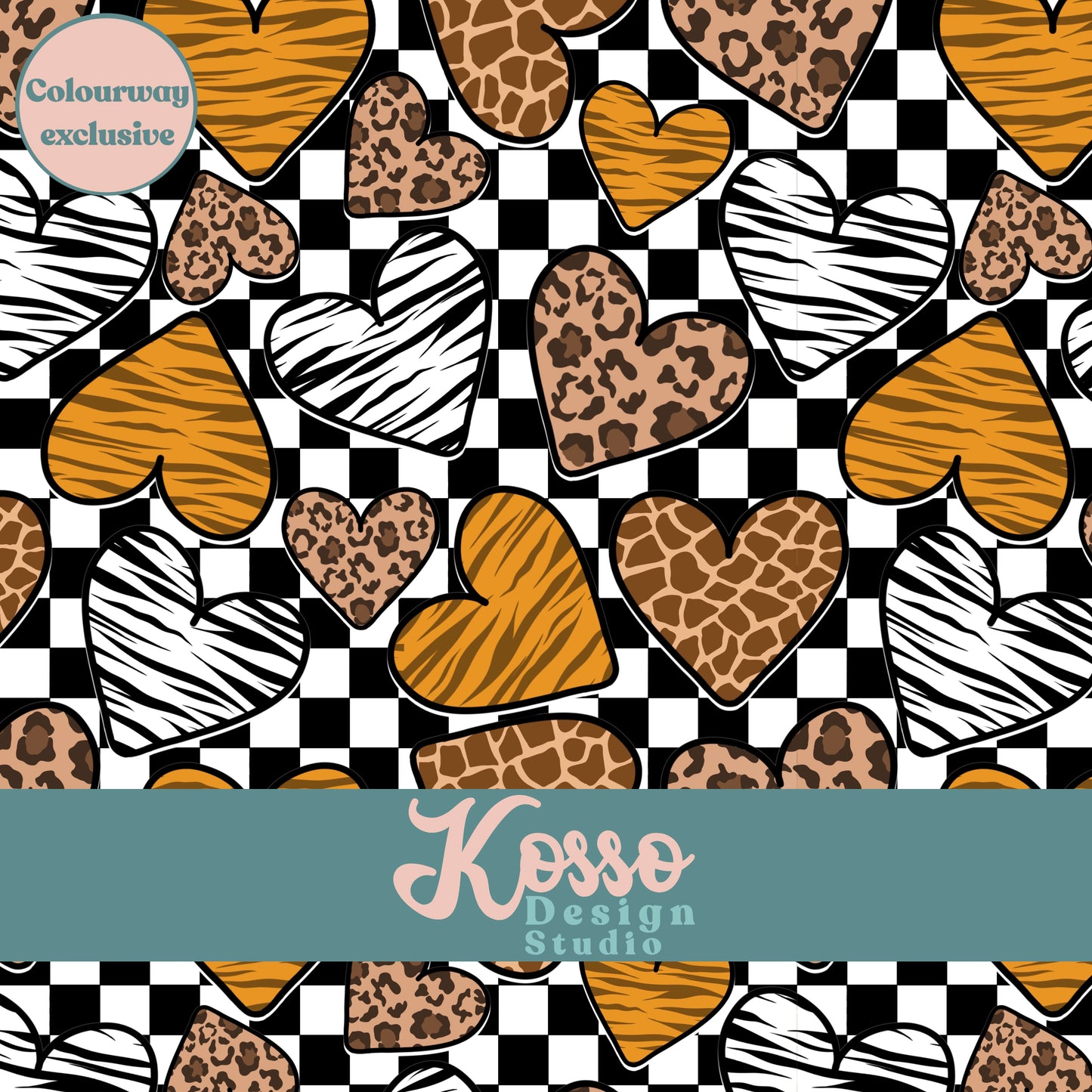 Hand drawn seamless design - sublimation pattern- digital repeat seamless design - alternative, retro, pretty digitally drawn seamless design