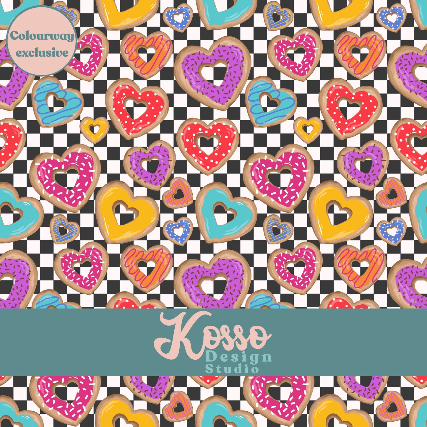 Exclusive Heart Donut’s Seamless Design