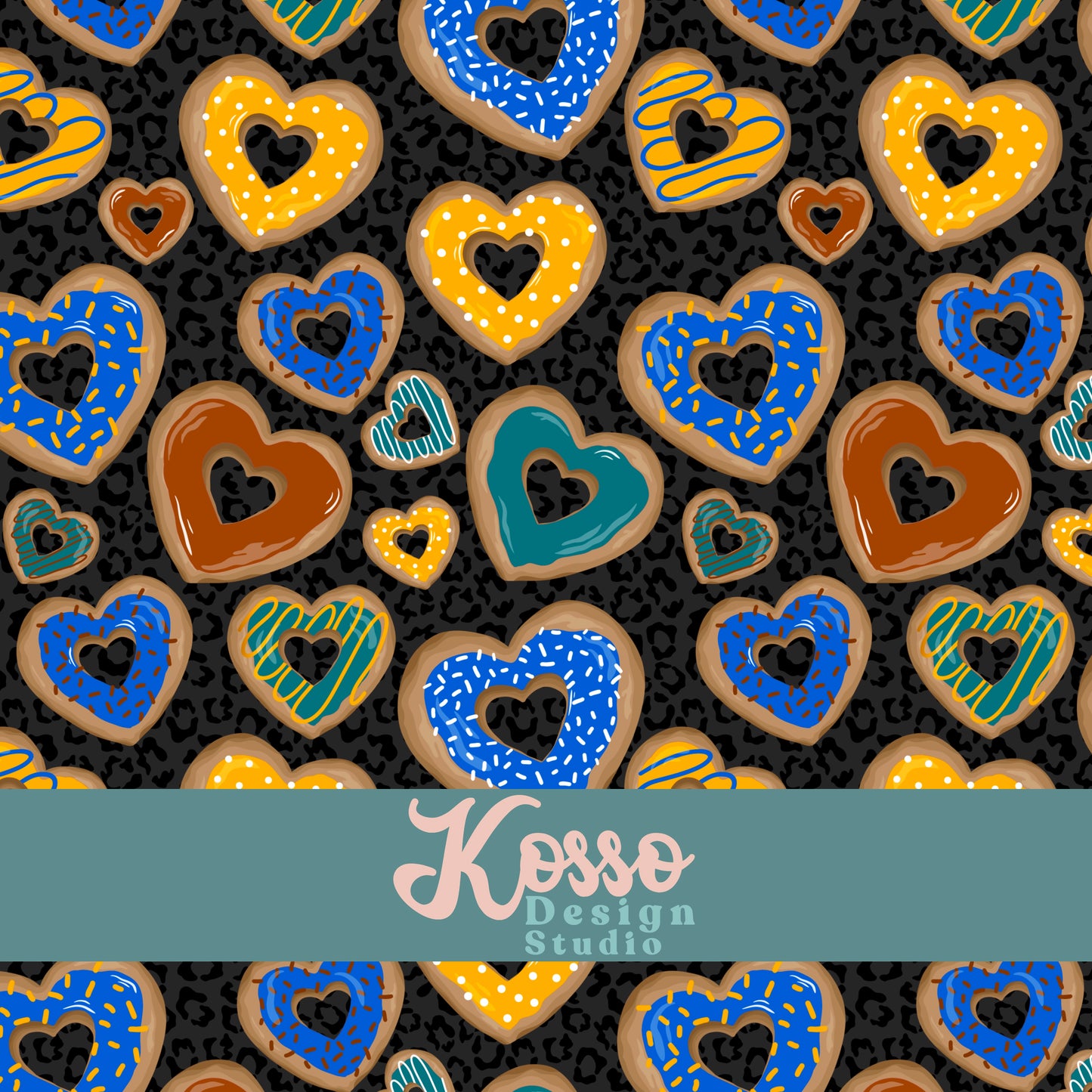 Hand drawn seamless design - sublimation pattern- digital repeat seamless design - alternative, retro, pretty digitally drawn seamless design