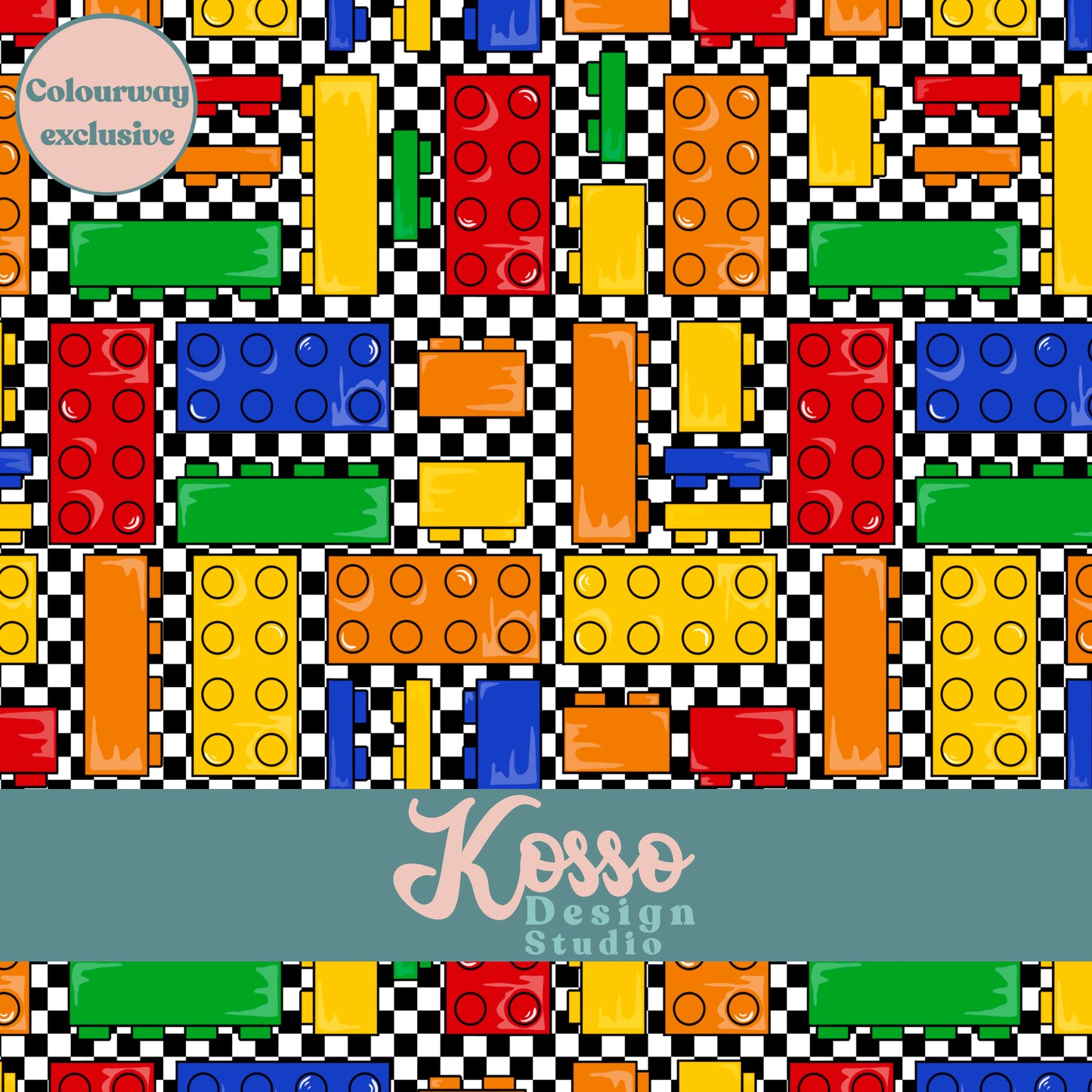 Hand drawn seamless design - sublimation pattern- digital repeat seamless design - alternative, retro, pretty digitally drawn seamless design