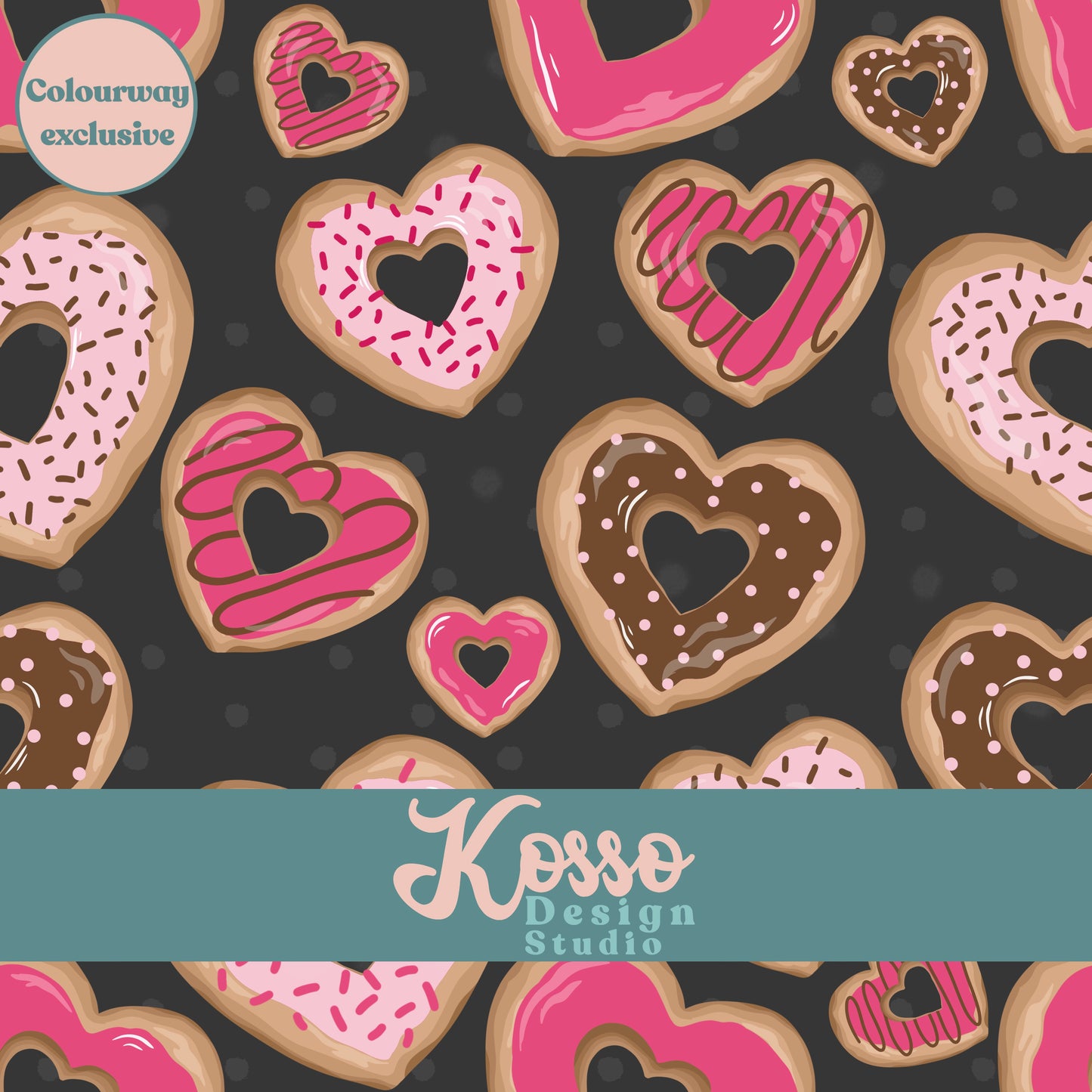 Exclusive Heart Donut’s Seamless Design