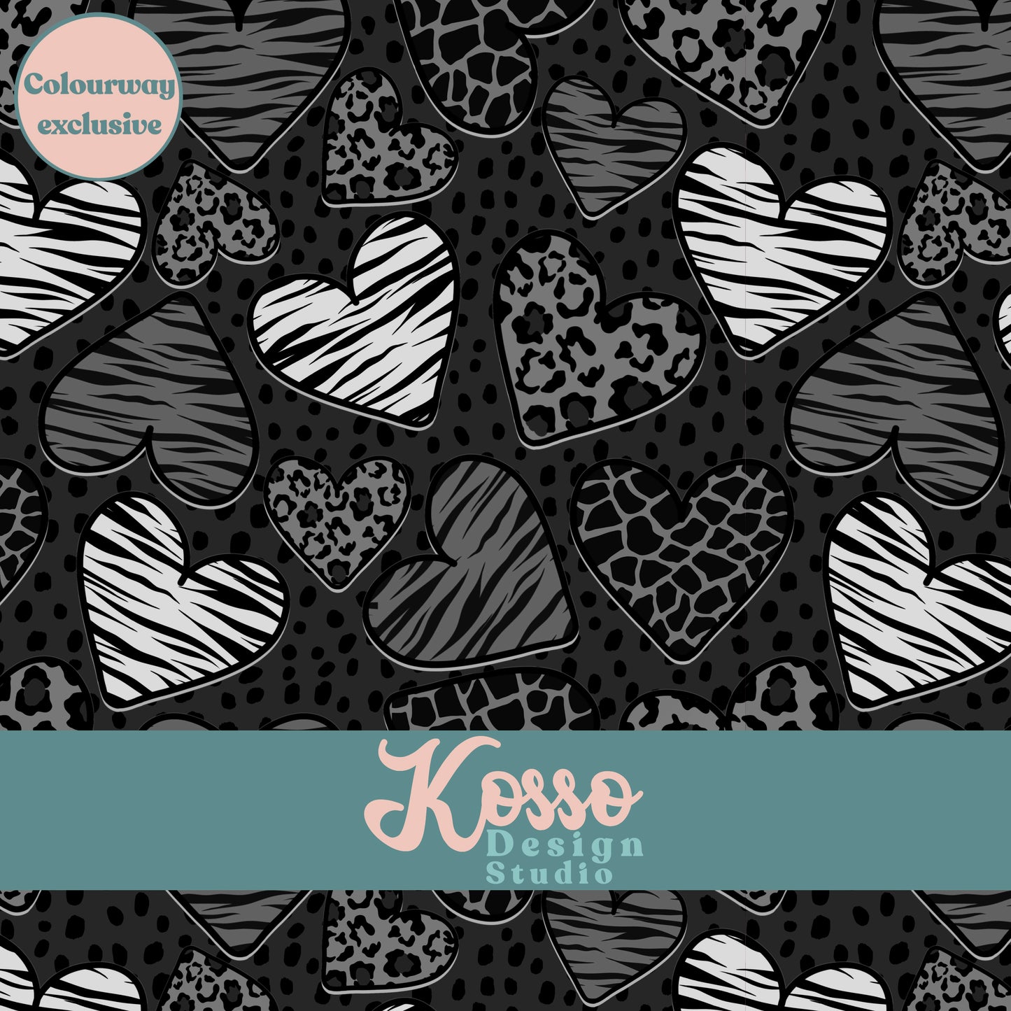 Hand drawn seamless design - sublimation pattern- digital repeat seamless design - alternative, retro, pretty digitally drawn seamless design