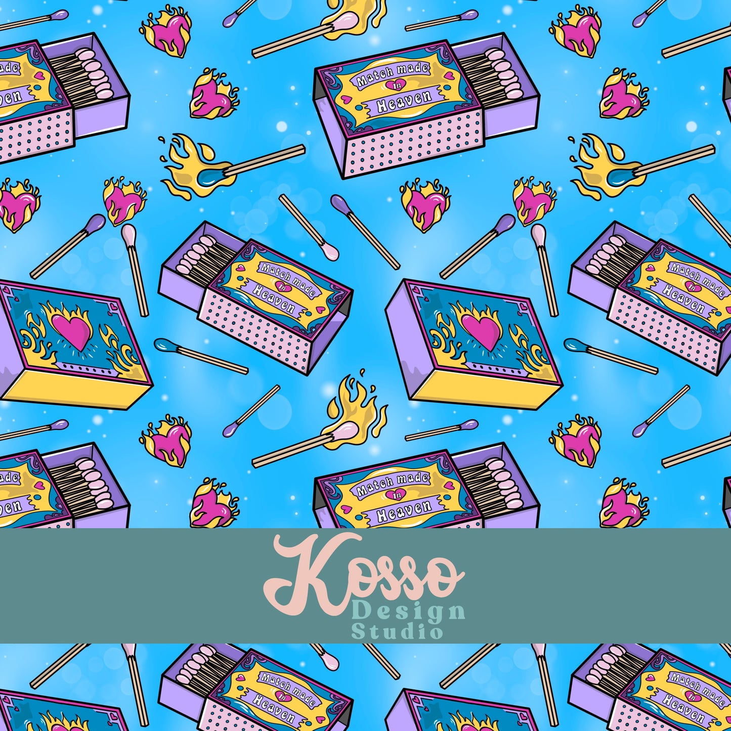 Hand drawn seamless design - sublimation pattern- digital repeat seamless design - alternative, retro, pretty digitally drawn seamless design