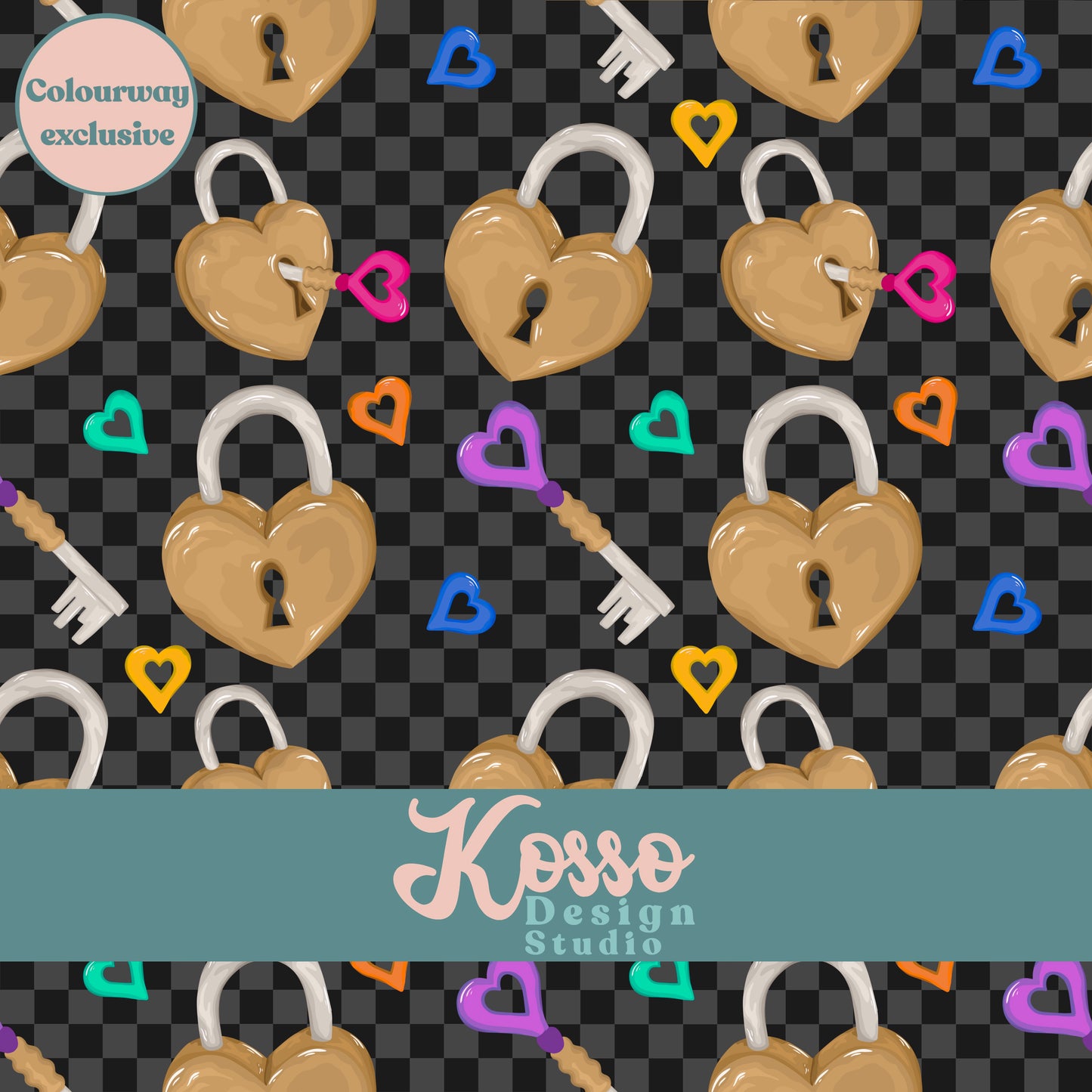 Hand drawn seamless design - sublimation pattern- digital repeat seamless design - alternative, retro, pretty digitally drawn seamless design