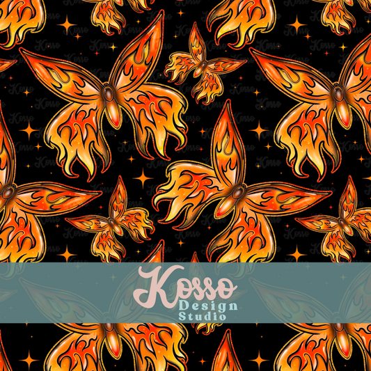 Fire butterfly - Non exclusive - Seamless Design