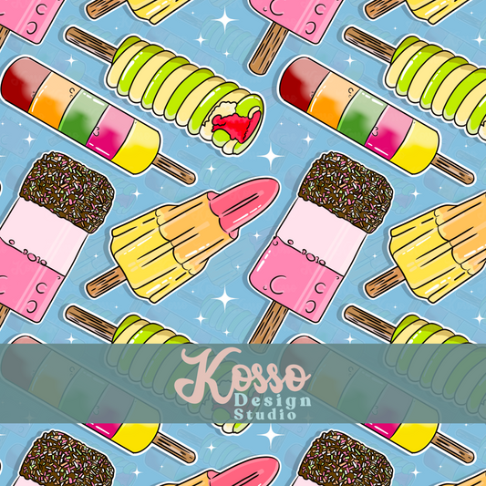 Summer mix ice lollies - Non exclusive - Seamless Design