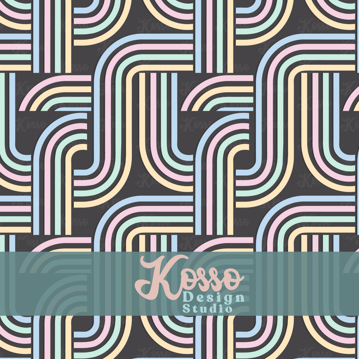 Abstract Shapes - Non exclusive - Seamless Design (10 colours)
