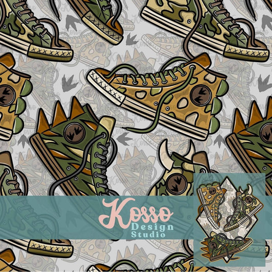 Dinosaur Kicks- Non exclusive seamless design